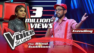 Harith Wijeratne  Hemin Sare Piya Wida හෙමින් සෑරේ  Blind Auditions  The Voice Sri Lanka [upl. by Kaia]