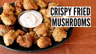 Crispy Fried Mushrooms  Now Youre Cooking [upl. by Lesig]