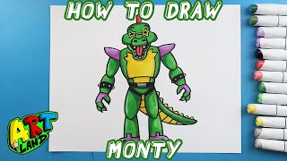 How to Draw MONTY [upl. by Enaillil]