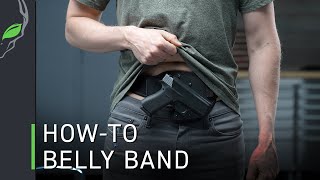 How To Wear The LowPro Belly Band Holster by Alien Gear Holsters [upl. by Suzanna412]