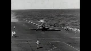 Carrier Landings WWII US Navy [upl. by Innaig991]