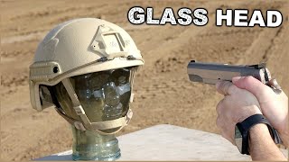 Will this BULLETPROOF HELMET protect this GLASS HEAD [upl. by Assirec92]