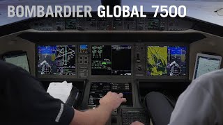 The Bombardier Global 7500 Needs Hardly Any Runway to Take Off Cockpit View – AINtv Express [upl. by Eylk]