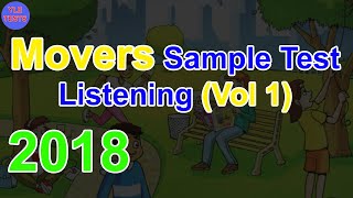 2018 Movers Listening Sample Test With Answers Vol 1  Young Learners Tests [upl. by Oakes]