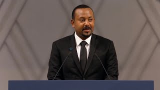 Nobel Lecture Abiy Ahmed Ali Nobel Peace Prize 2019 [upl. by Skyler]