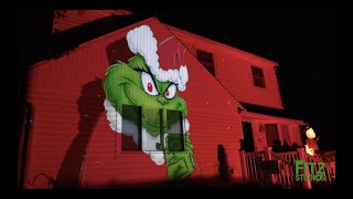 The Grinch Christmas House Projection Show 2020 [upl. by Anaujal]