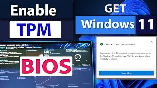 How to Enable TPM Trusted Platform Module In BIOS For Intel and AMD Motherboards For Windows 11 👌 [upl. by Hennahane]