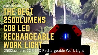 The best LED Rechargeable Work Light  2500Lumens COB LED  Hokolite [upl. by Ahsiugal]