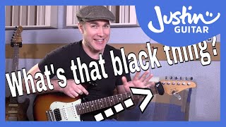 Whats That Black Thing On Justins Headstock And Why Gruv Gear Fret Wrap GG402 [upl. by Attemaj]