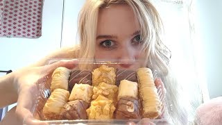 ASMR baklava mukbang [upl. by Aekal]