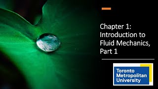 Introduction to Fluid Mechanics Part 1 [upl. by Naehgem479]