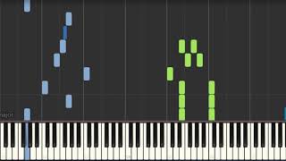 Boogie Woogie 1 Piano tutorial Synthesia [upl. by Zobkiw]