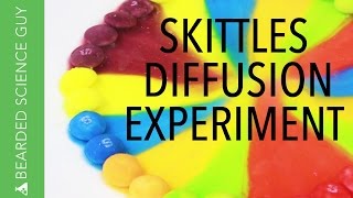 Skittles Diffusion Experiment Chemistry [upl. by Aihsad]