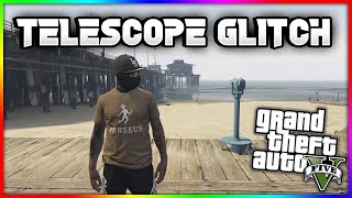 WORKING HOW TO DO TELESCOPE GLITCH HAT MASK AND GLASSES GLITCH IN GTA 5 ONLINE [upl. by Idnod]