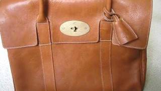 Mulberry Bayswater bag in oak  review and what fits inside [upl. by Winwaloe]