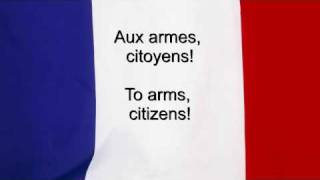 quotLa Marseillaisequot  France National anthem French amp English lyrics [upl. by Anatniuq]