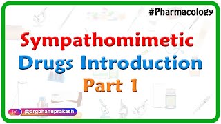 1Sympathomimetic drugs Introduction  ANS Pharmacology [upl. by Reh31]