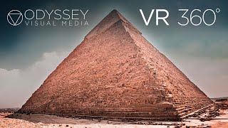 Pyramids of Egypt Virtual Tour  VR 360° Travel Experience [upl. by Alliuqahs655]