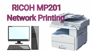 Ricoh MP 201 Network Printer Installation  Ricoh Printer Installation [upl. by Mcclenaghan]