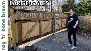 I Made Some Large Gates For A Driveway [upl. by Wawro]