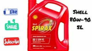 shell gear oil  80w90  5L  shell spirax 80w90  best gear oil for car shell [upl. by Asina]