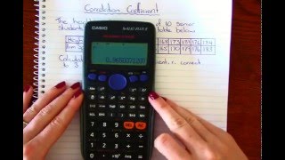 Correlation Coefficient CASIO calculator [upl. by Lovel]