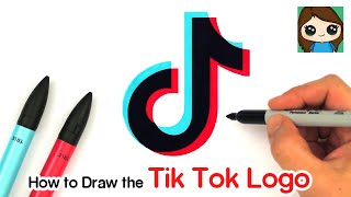 How to Draw the Tik Tok Logo [upl. by Niak]