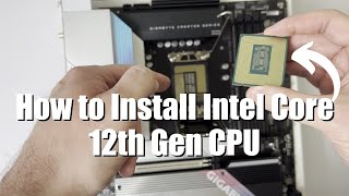 How to Install Intel Core 12th Gen CPU [upl. by Anton687]