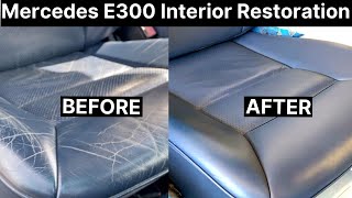 Mercedes E300 Full Leather Interior Repair  leathercarecom [upl. by Torres]