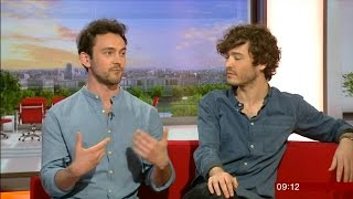 Versailles Alexander Vlahos amp George Blagden Interview  with subtitles [upl. by Gibbons]