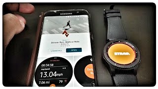 Strava Installation for Samsung Smartwatch [upl. by Haidej50]