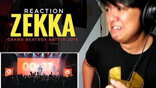 REACTION  ZEKKA  Grand Beatbox Battle 2019  Solo Elimination [upl. by Briant288]