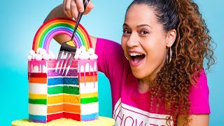 ULTIMATE Rainbow Drip Cake  How To Cake It with Yolanda Gampp [upl. by Saitam304]