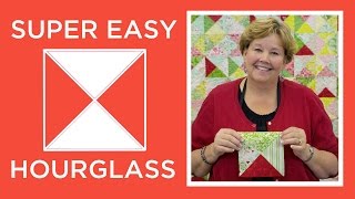 Make a Super Easy Hourglass Quilt with Jenny Doan of Missouri Star Video Tutorial [upl. by Htesil590]