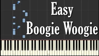 Easy Boogie Woogie Piano Tutorial  FREE SHEET MUSIC [upl. by Enamrej]