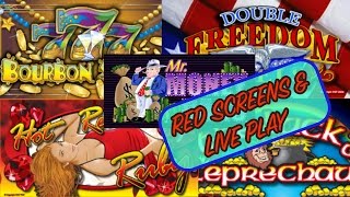 ✦RED SCREENS✦ Slot Play on VGT Machines at Winstar Casino [upl. by Yniatirb]