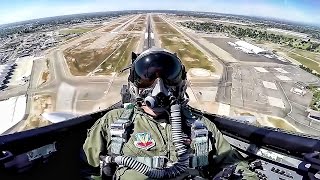 F15 Eagle Takeoff amp Maneuvers • Cockpit View [upl. by Evilo]