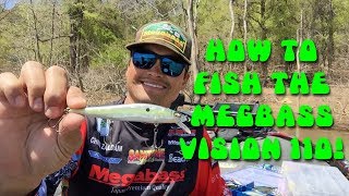 How to fish the Megabass Vision 110 jerkbait [upl. by Bohannon]