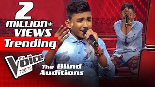 Dinidu Lakshan  Humen To Loot Liya  Blind Auditions  The Voice Teens Sri Lanka [upl. by Kursh]