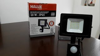 como instalar foco led 10 w con sensor de movimiento [upl. by Netsirk]