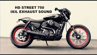 Harley Davidson street 750 Exhaust sound  IXIL IRONHEAD  Loud [upl. by Lemrahs]