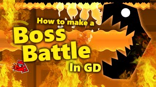 How to make a BOSS BATTLE in Geometry Dash Tutorial [upl. by Heyra]