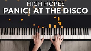 High Hopes  Panic At The Disco  Tutorial of my Piano Cover [upl. by Oralla29]