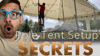 Pole Tent Setup  Step By Step Instructions  20x30 [upl. by Glaser]