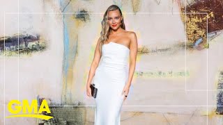 Camille Kostek My first New York Fashion Week l GMA Digital [upl. by Alor]