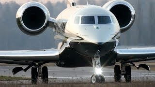 Gorgeous Gulfstream G650 MUSIK TakeOff at Bern Airport [upl. by Wilde]