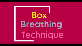 Box Breathing Technique [upl. by Anibur]