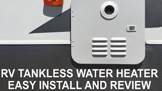 RV Tankless Water Heater Easy Install and Review [upl. by Nalyk]