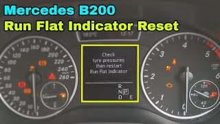 Mercedes Tyre Run Flat Indicator Reset  How To DIY [upl. by Anon]