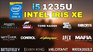 i5 1235U  Intel Iris Xe Graphics  Test in 14 Games in 2022  HP Pavilion 15 [upl. by Carder493]